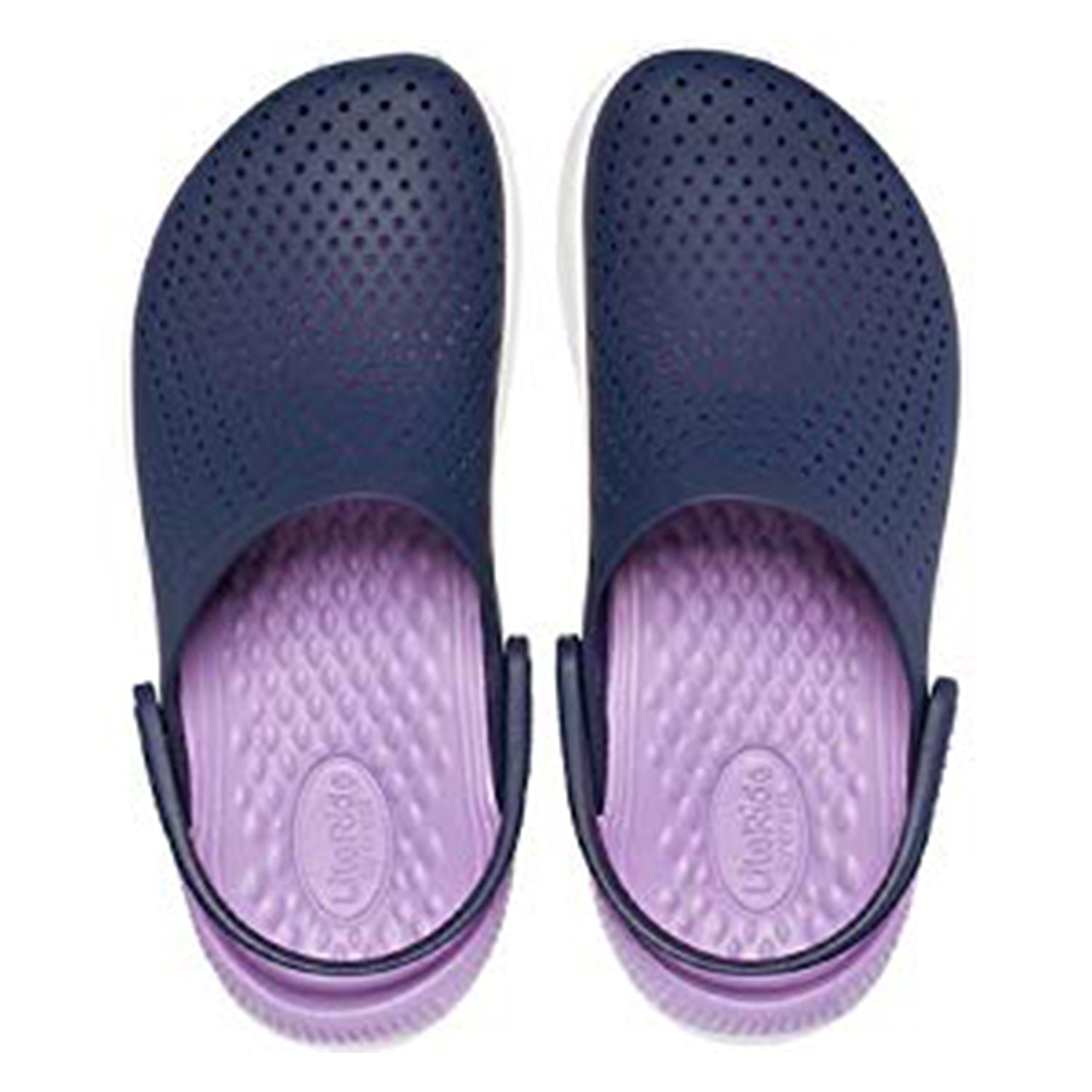 Crocs LiteRide Clog - Unisex Navy/Orchid Shoe Deals Outlet