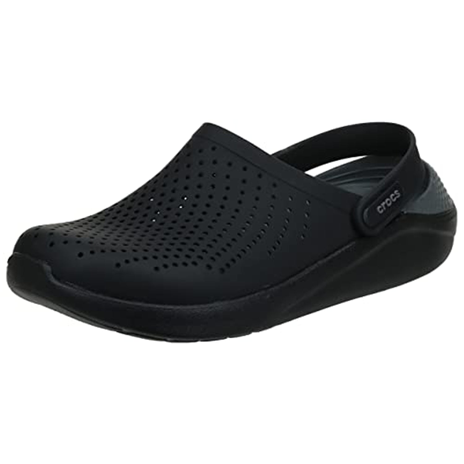 Crocs LiteRide Clog - Unisex Black/Slate Grey Shoe Deals Outlet