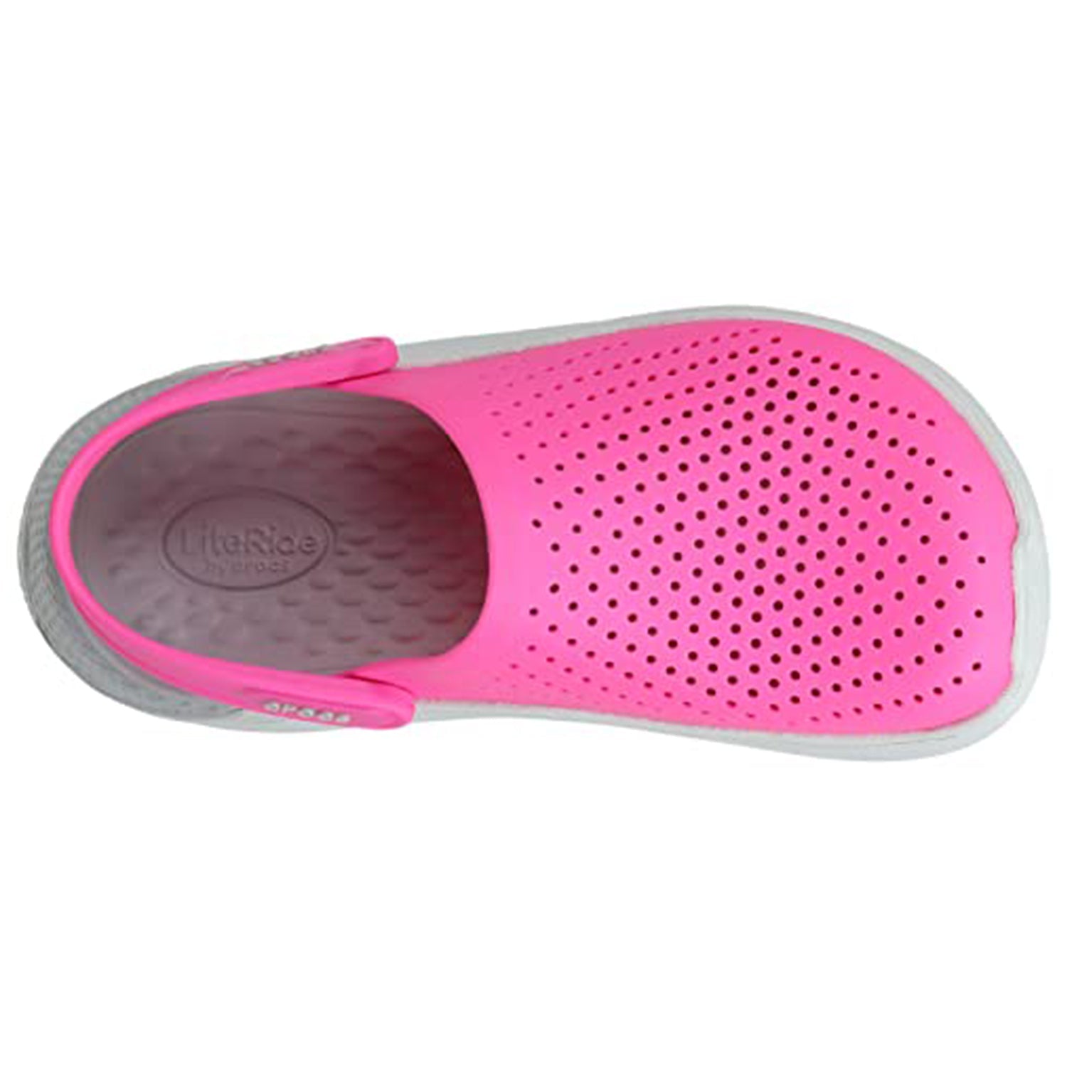 Crocs LiteRide Clog - Unisex Electric Pink/Almost White Shoe Deals Outlet
