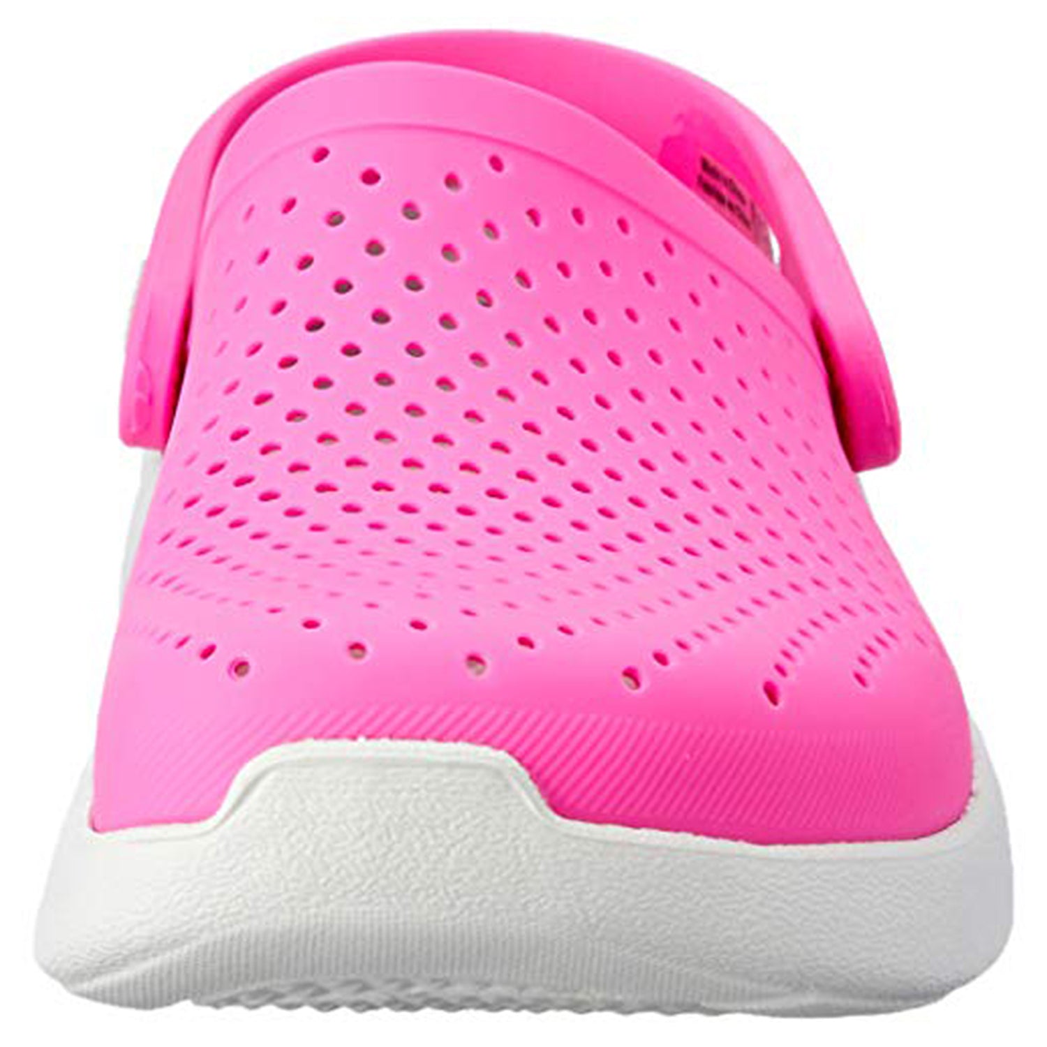 Crocs LiteRide Clog - Unisex Electric Pink/Almost White Shoe Deals Outlet
