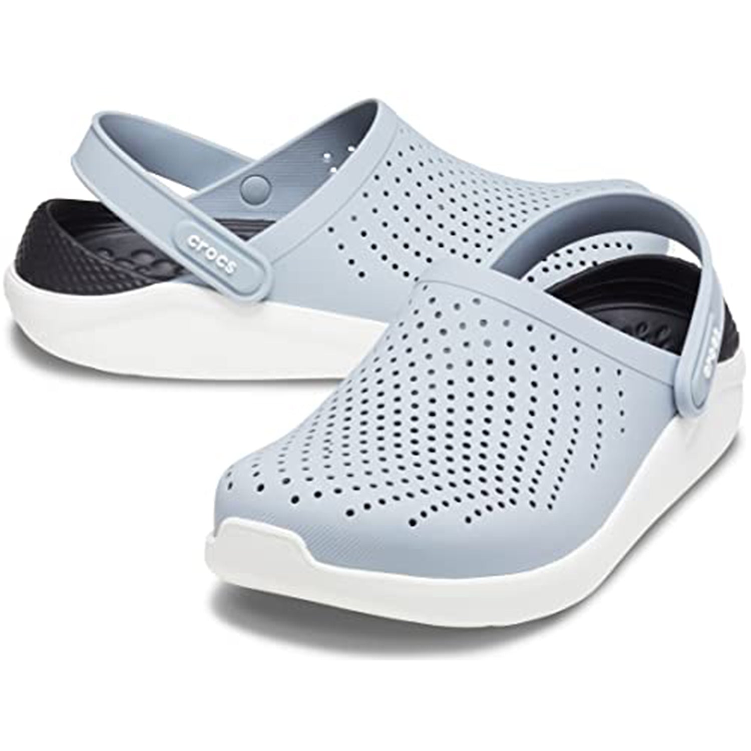 Crocs LiteRide Clog - Unisex Vivid Blue/Almost White Shoe Deals Outlet
