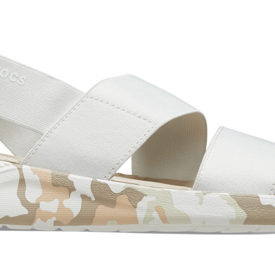 Crocs LiteRide Stretch Sandal - Women's Almost White Shoe Deals Outlet