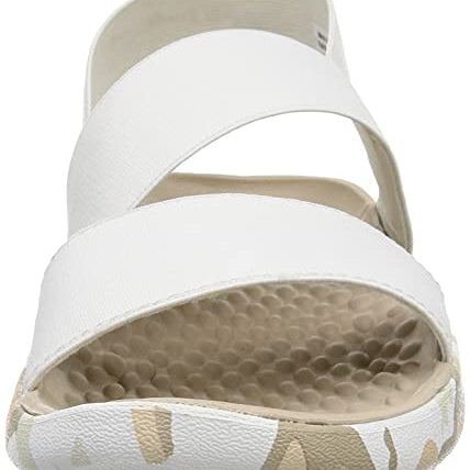 Crocs LiteRide Stretch Sandal - Women's Almost White Shoe Deals Outlet