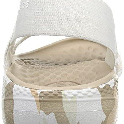Crocs LiteRide Stretch Sandal - Women's Almost White Shoe Deals Outlet