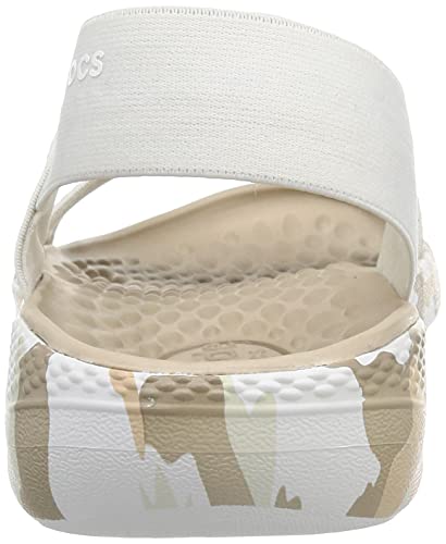 Crocs LiteRide Stretch Sandal - Women's Almost White Shoe Deals Outlet