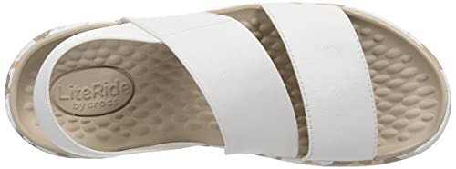 Crocs LiteRide Stretch Sandal - Women's Almost White Shoe Deals Outlet