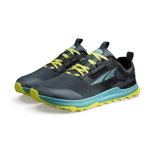 Altra Lone Peak 8 - Men's BLACK/GREEN Shoe Deals Outlet