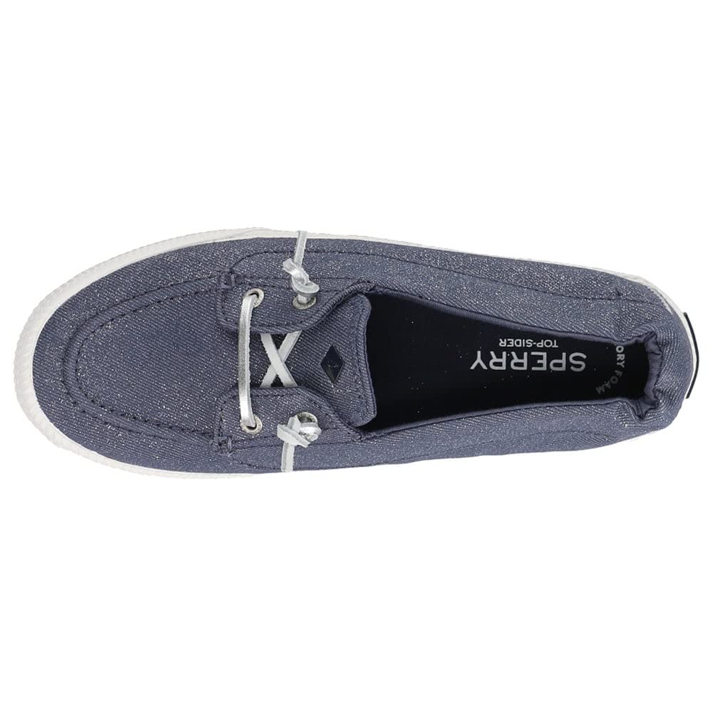 Sperry Lounge Away 2 - Women's Sparkle Denim Grey Shoe Deals Outlet