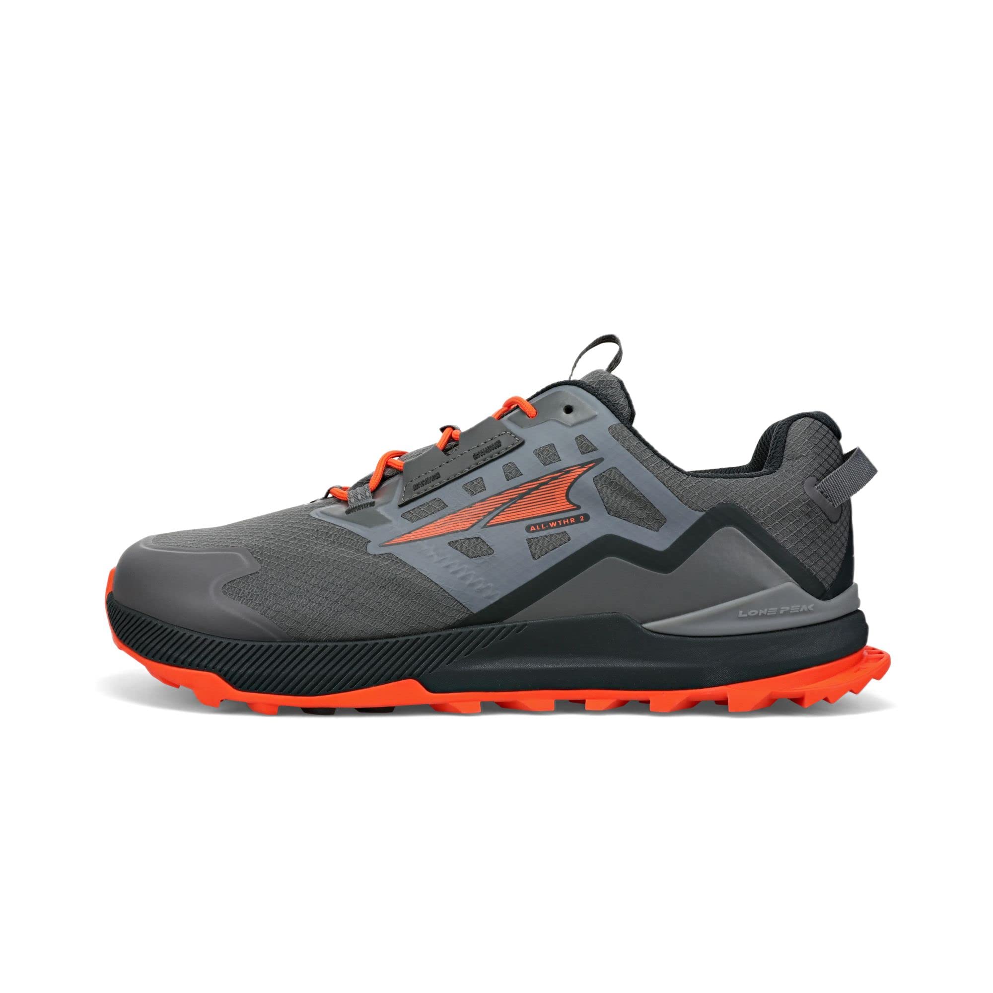 Altra M Lone Peak All - Wthr Low2 - Men's Gray/Orange Shoe Deals Outlet