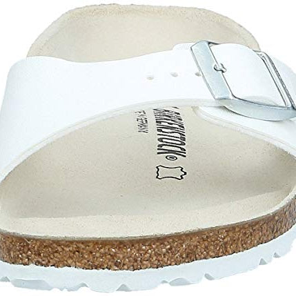 Birkenstock Madrid Birko - Flor - Unisex White Shoe Deals Outlet