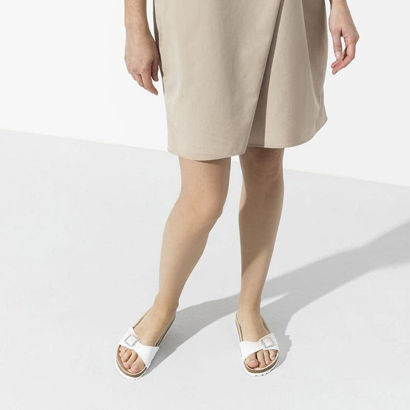 Birkenstock Madrid Birko - Flor - Unisex White Shoe Deals Outlet