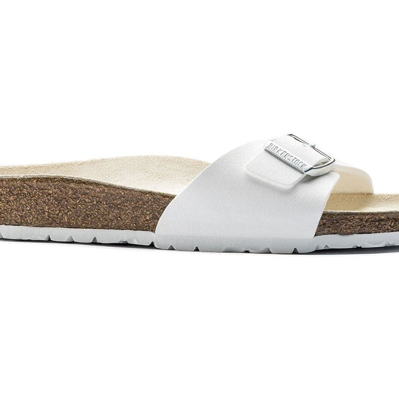 Birkenstock Madrid Birko - Flor - Unisex White Shoe Deals Outlet