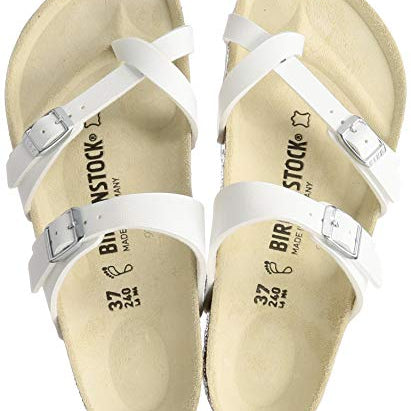 Birkenstock Mayari Birko - Flor - Unisex White Shoe Deals Outlet