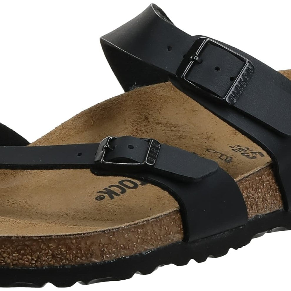 Birkenstock Mayari Birko - Flor - Unisex Black Shoe Deals Outlet
