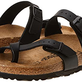 Birkenstock Mayari Birko - Flor - Unisex Black Shoe Deals Outlet