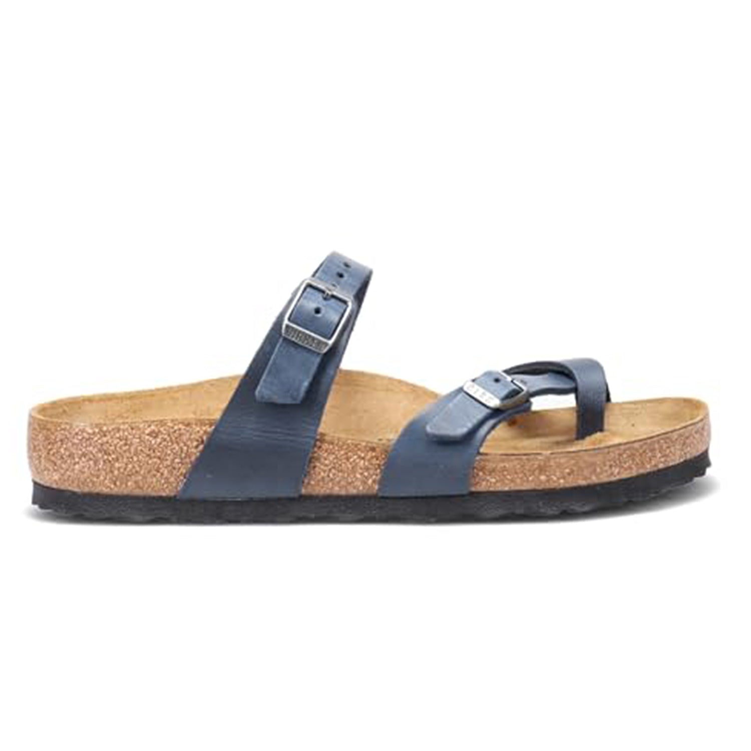 Birkenstock Mayari Oiled Leather - Women's Blue Shoe Deals Outlet