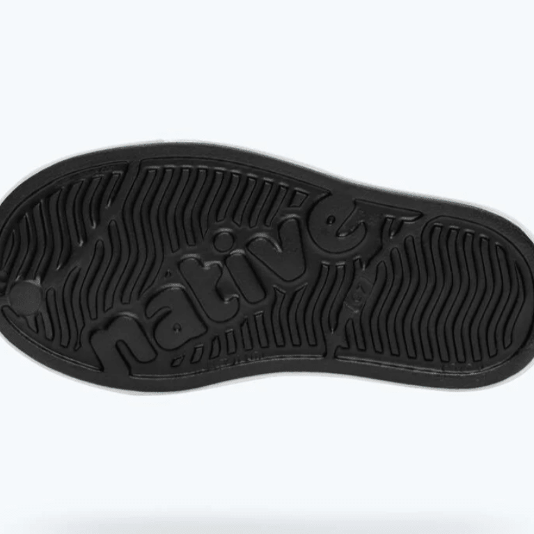 Native Shoes Jefferson Jiffy Black / Shell White 4 — 4894401480006 Shoe Deals Outlet