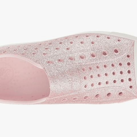 Native Shoes Jefferson Milk Pink Bling / Shell White 3 — 4894401848530 Shoe Deals Outlet