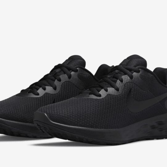 Nike Running Shoes Revolution 6 Black / Black / Dark Smoke Grey 8 M 195242835944 Shoe Deals Outlet