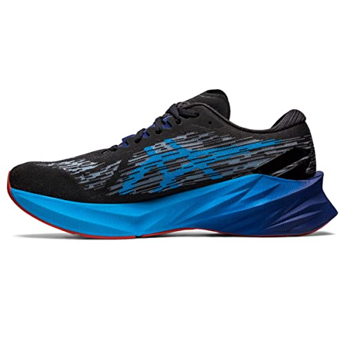 ASICS Novablast 3 - Men's Black/Island Blue Shoe Deals Outlet