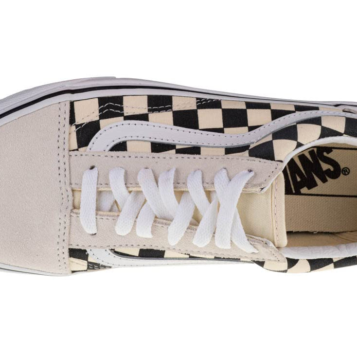 Vans Old Skool Classic - Unisex Off - White/Black Checkerboard Shoe Deals Outlet