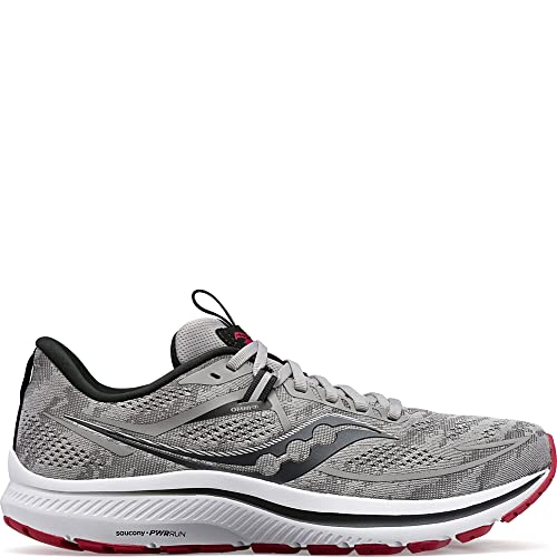 Saucony Omni 21 Running Shoe - Men's Alloy/Garnet Shoe Deals Outlet