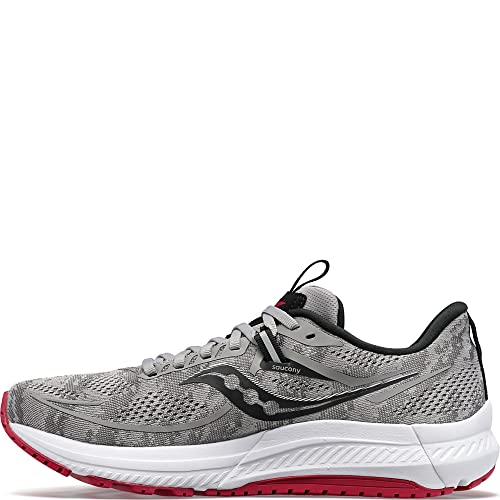 Saucony Omni 21 Running Shoe - Men's Alloy/Garnet Shoe Deals Outlet