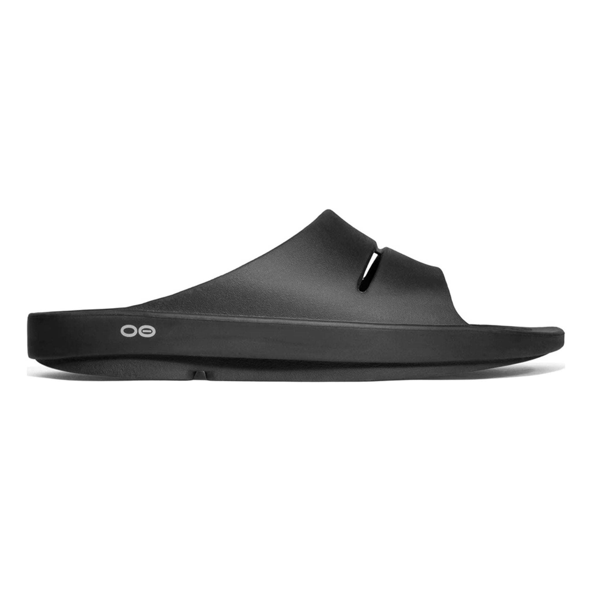 OOFOS OOahh Slide - Unisex Black Shoe Deals Outlet