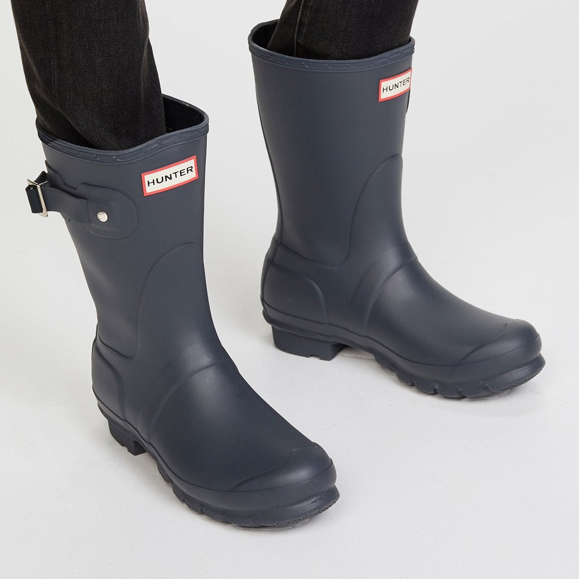 Hunter Original Short Boots - Women's Navy Shoe Deals Outlet
