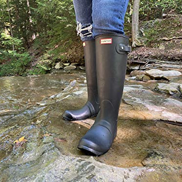 Hunter Original Tall Boot - Women's Black Shoe Deals Outlet