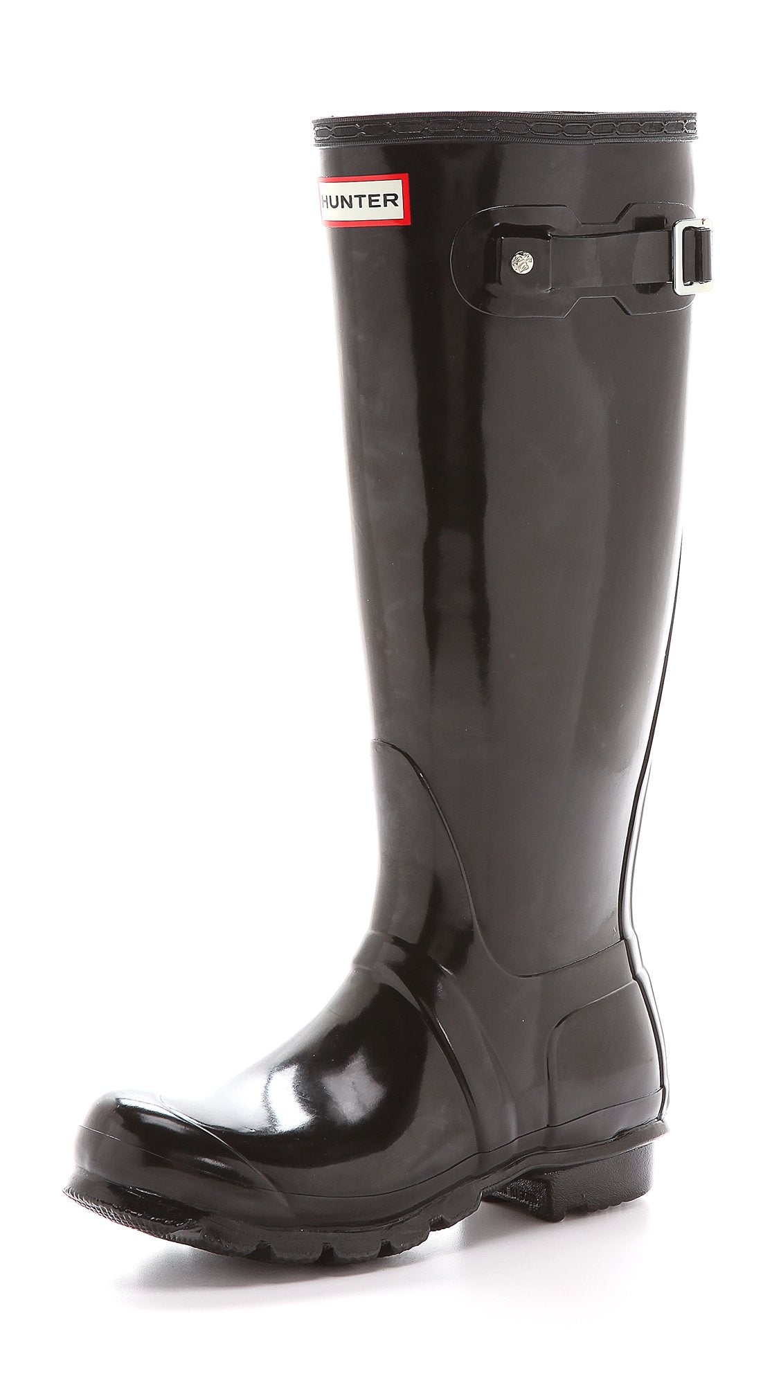 Hunter Original Tall Gloss - Women's Black Shoe Deals Outlet