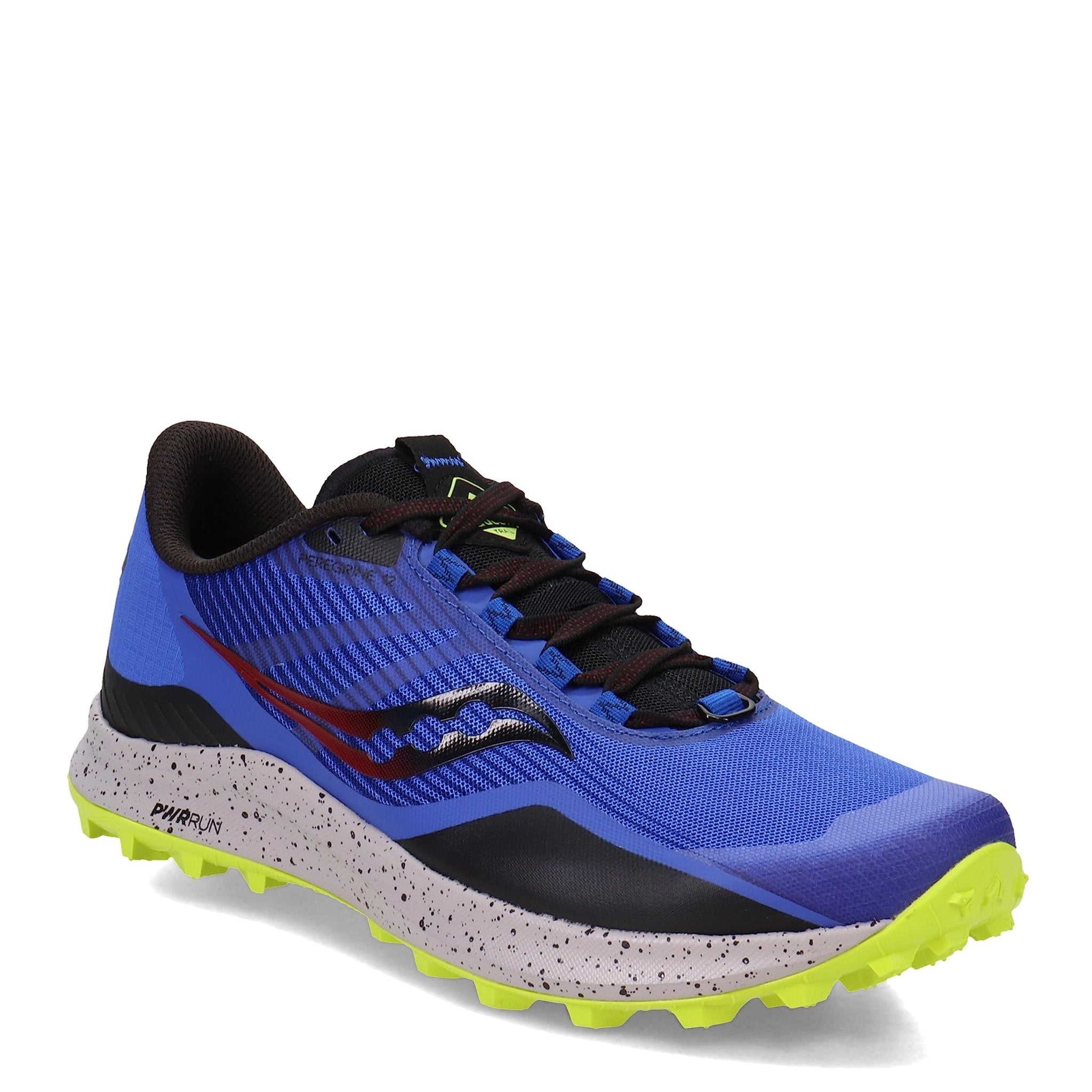 Saucony Peregrine 12 - Men's Blue Raz/Acid Shoe Deals Outlet