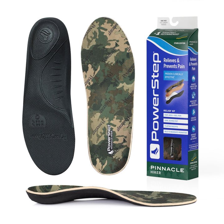 PowerStep Hiker Insoles Camo Men's 6 - 6.5 / Women's 8 - 8.5 749852112553 Shoe Deals Outlet