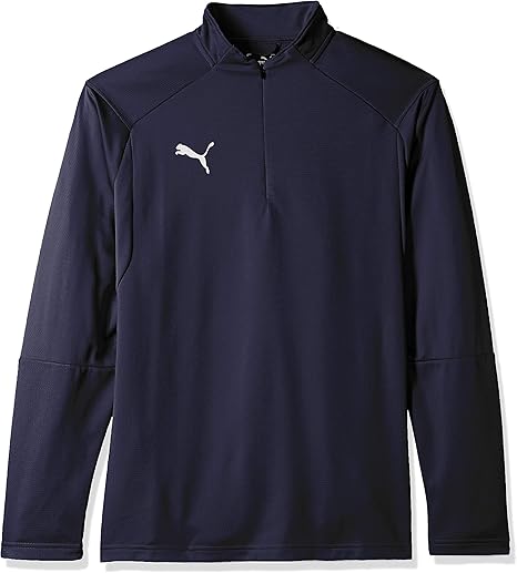PUMA Liga Training 1/4 Zip Top Peacoat Small 191239555727 Shoe Deals Outlet