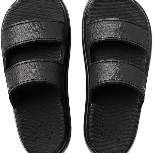 Reef Cushion Bondi 2 Bar Black / Black 8 M 0196985147691 Shoe Deals Outlet