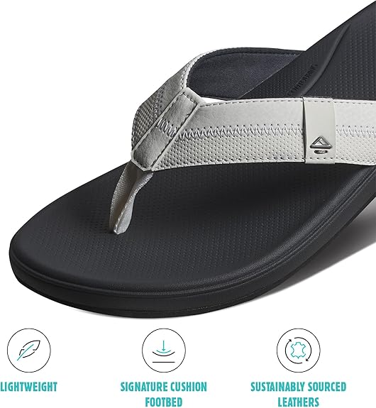 Reef Cushion Phantom 2.0 White / Charcoal 10 M 196985361820 Shoe Deals Outlet