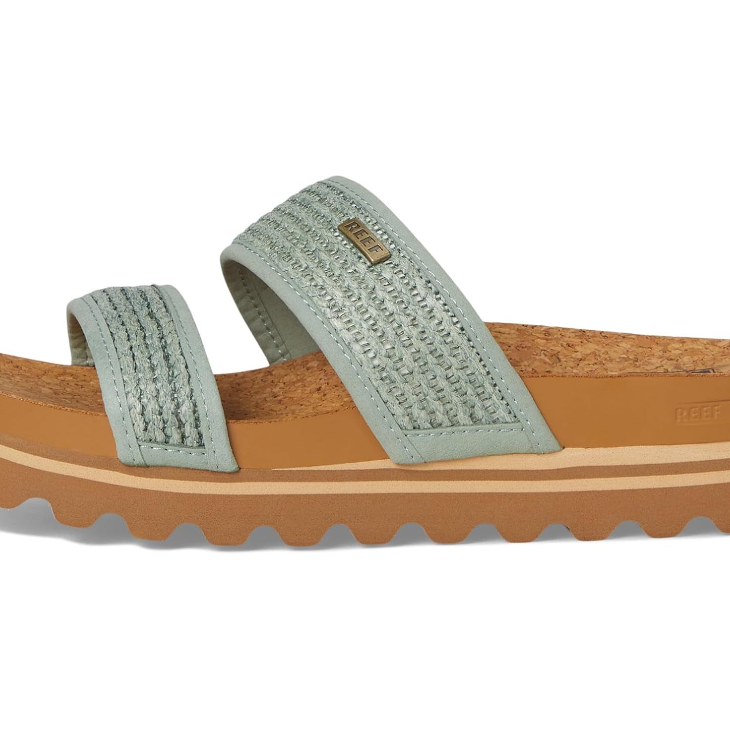 Reef Cushion Vista Hi Frosty Raffia 7 M 196985473837 Shoe Deals Outlet