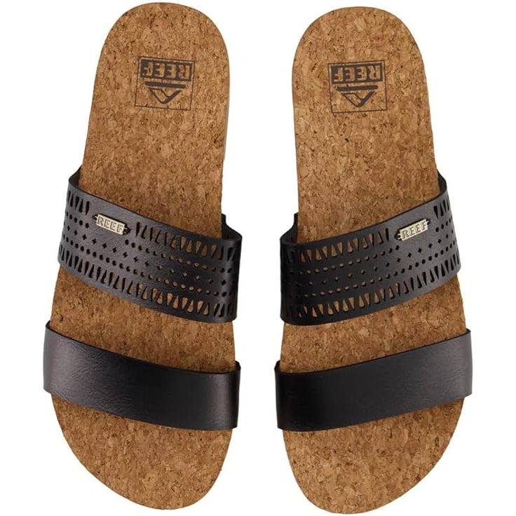 Reef Cushion Vista Perf Black / Tan 10 M 195333813479 Shoe Deals Outlet