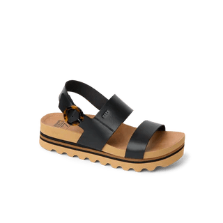 Reef Vista Hi Buckle Black / Tan 8 M 195333811932 Shoe Deals Outlet