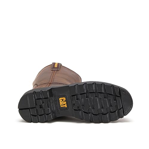 Caterpillar Revolver Steel - Toe Boots - Men's Brown Shoe Deals Outlet