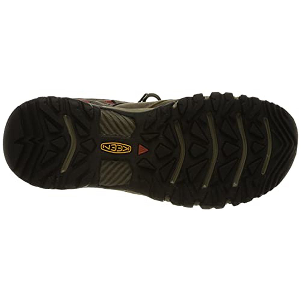 KEEN Ridge Flex - Men's Timberwolf/Ketchup Shoe Deals Outlet