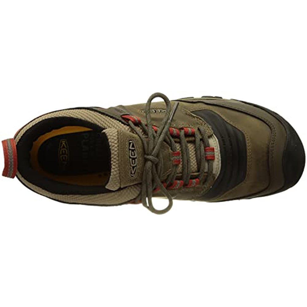 KEEN Ridge Flex - Men's Timberwolf/Ketchup Shoe Deals Outlet