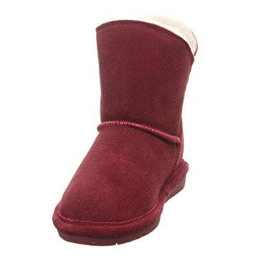 BEARPAW Rosie Kids Boots - Kids Wine Shoe Deals Outlet
