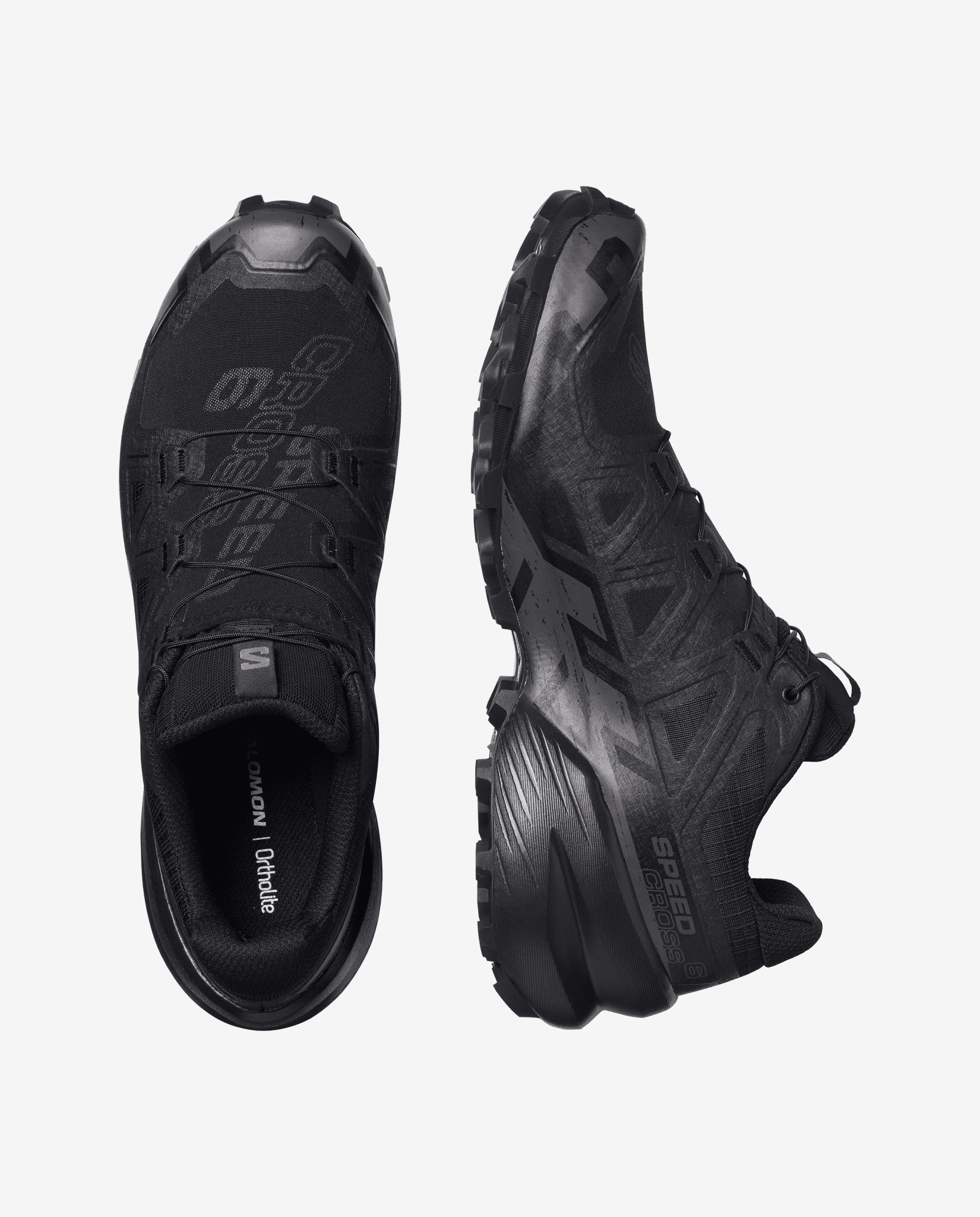 Salomon SPEEDCROSS 6 Black / Black 11 M 195751088442 Shoe Deals Outlet