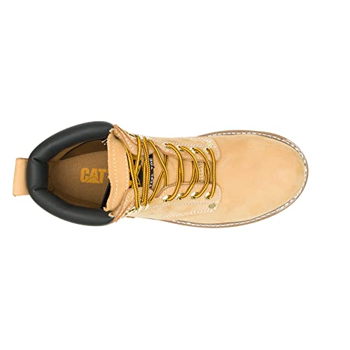 Caterpillar Second Shift Steel - Toe Boots - Men's Honey Nubuck Shoe Deals Outlet