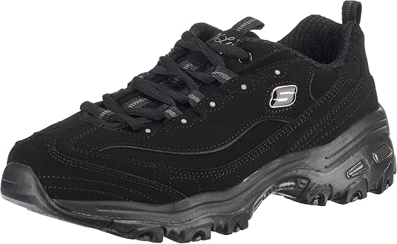 SKECHERS D'Lites - Play On Black 10.5 M 193642452075 Shoe Deals Outlet