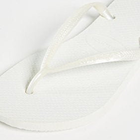 Havaianas Slim Flip Flop Sandal - Women's White Shoe Deals Outlet