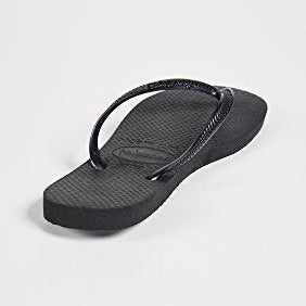 Havaianas Slim Flip Flop Sandal - Women's Black Shoe Deals Outlet