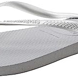Havaianas Slim Flip Flops - Unisex Steel Grey Shoe Deals Outlet