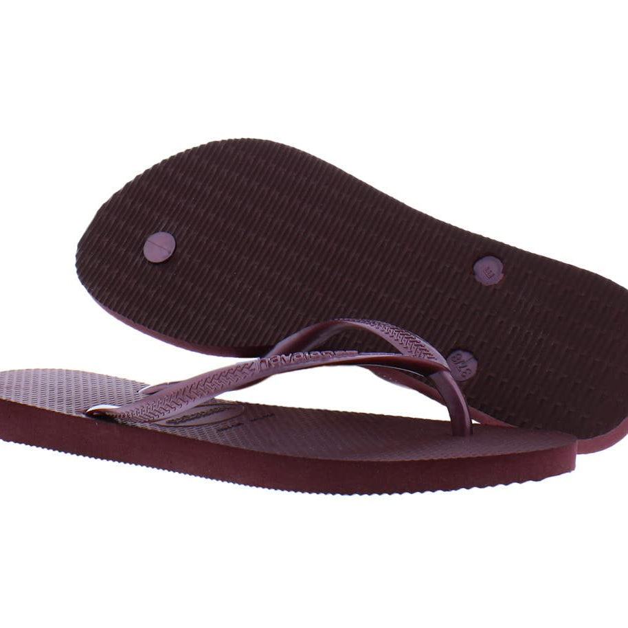Havaianas Slim Flip Flops - Unisex Grape Wine Shoe Deals Outlet
